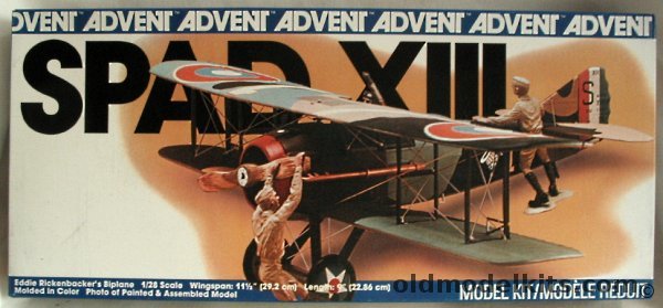 Revell 1/28 Spad XIII Lt Eddie Rickenbacker, 3423 plastic model kit